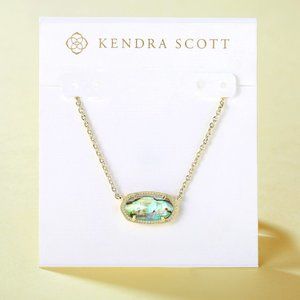 New Kendra Scott Elisa Gold Abalone Shell Necklace